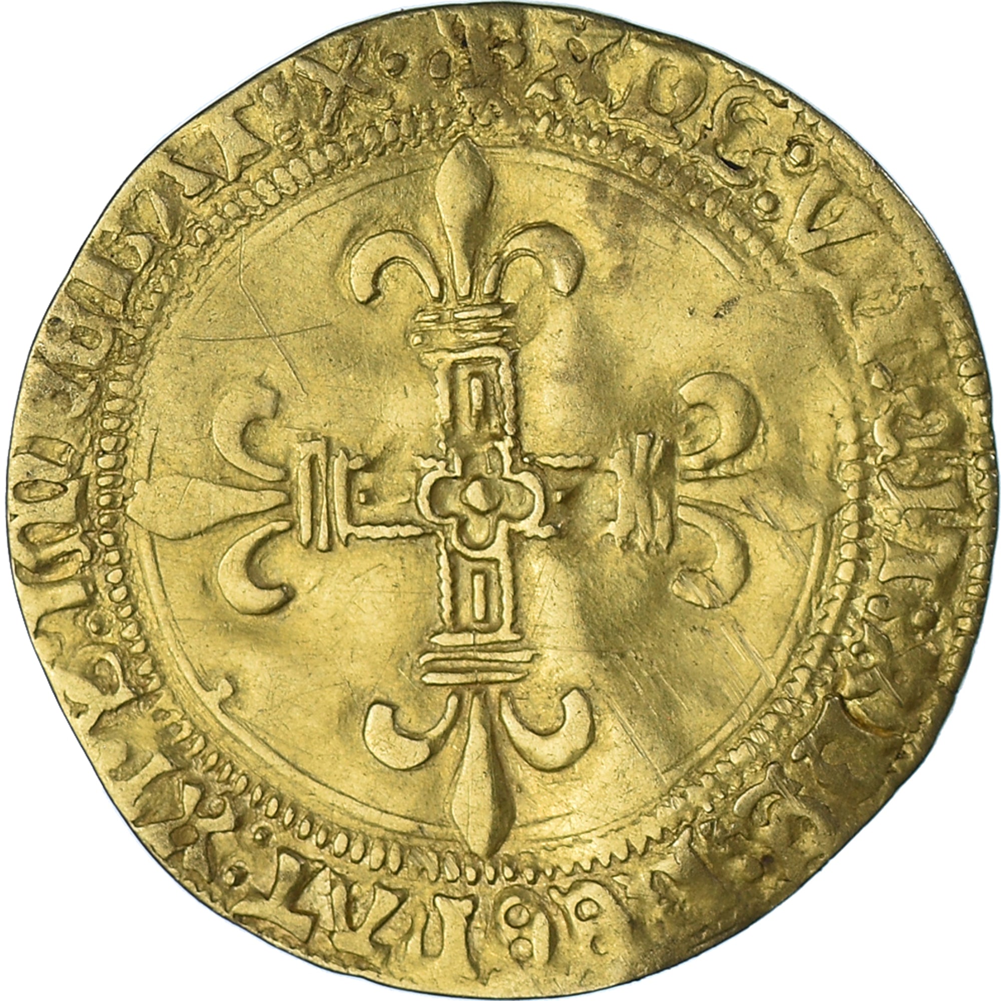 Francja, Louis XII, Écu d'or au soleil, 1498-1514, Villeneuve-lès-Avignon