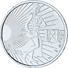 Francia, 10 Euro, La Semeuse en marche, 2009, Paris, FDC, Argento, KM:1580