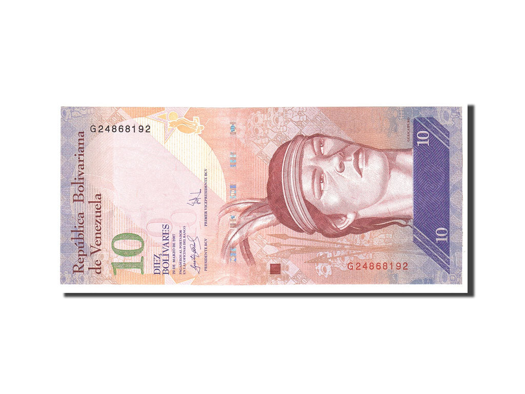 Billete, 10 Bolívares, 2007, Venezuela, KM:90a, 2007-03-20, UNC