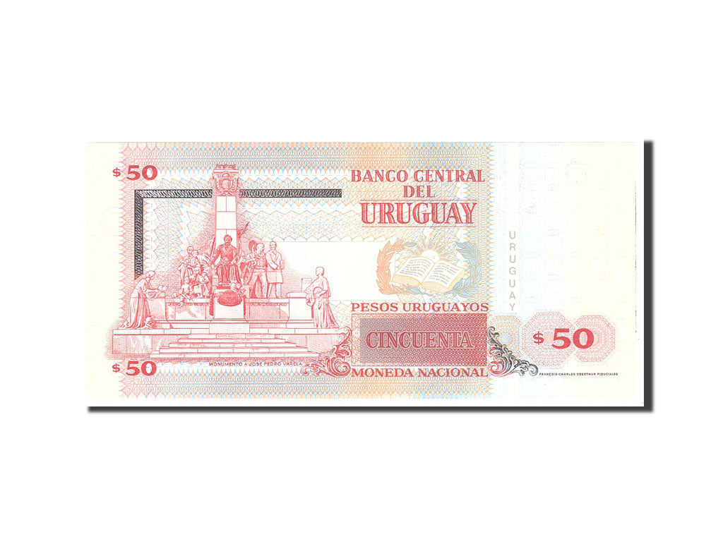 Banknote, Uruguay, 50 Pesos Uruguayos, 2008, Undated, KM:87a, UNC(65-70)