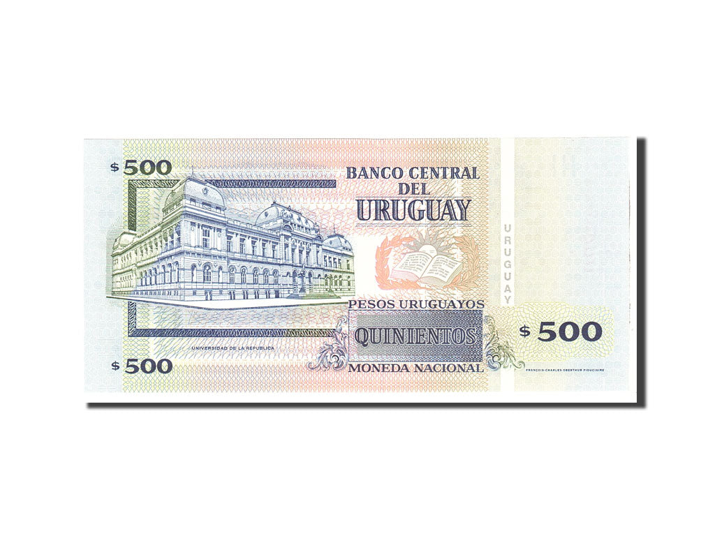 Billet, Uruguay, 500 Pesos Uruguayos, 1999, Undated, KM:82, NEUF
