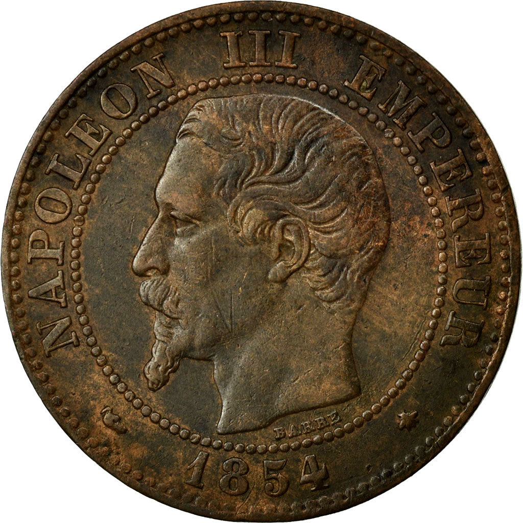 Monnaie, France, Napoleon III, Napoléon III, 2 Centimes, 1854, Strasbourg, TTB