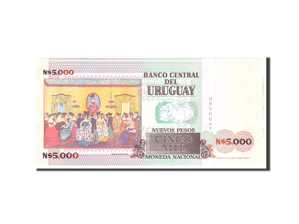 Geldschein, Uruguay, 5000 Nuevos Pesos, 1989, Undated, KM:68a, UNZ