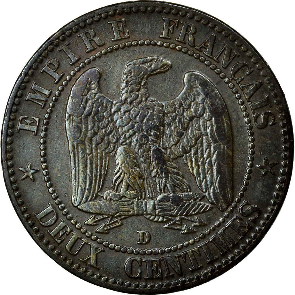 Monnaie, France, Napoleon III, Napoléon III, 2 Centimes, 1854, Lyon, TTB