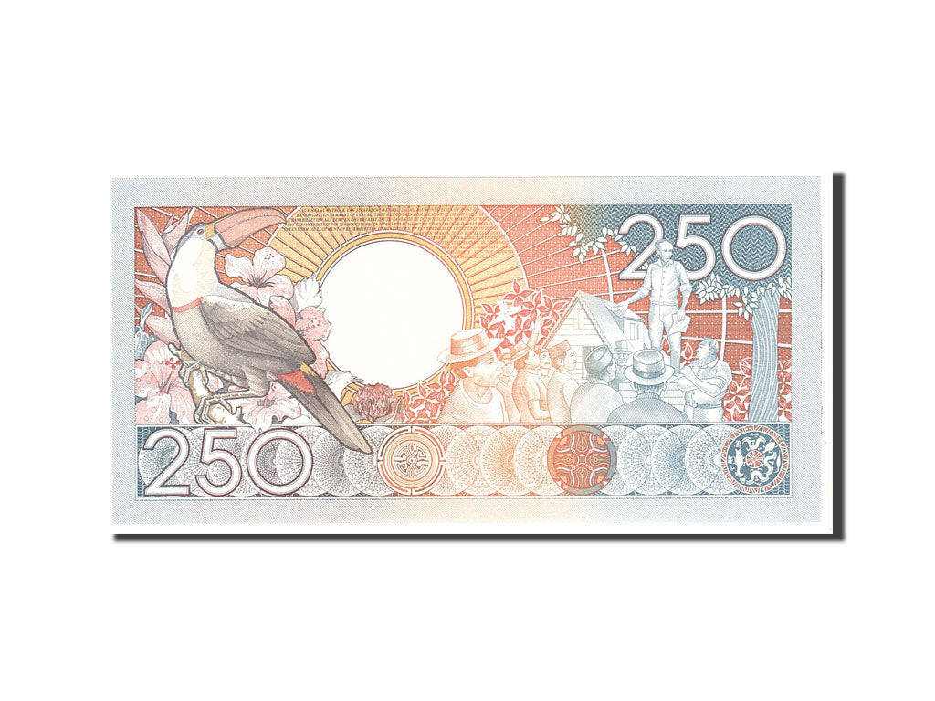Banknote, Suriname, 250 Gulden, 1988, 1988-01-09, KM:134, UNC(65-70)