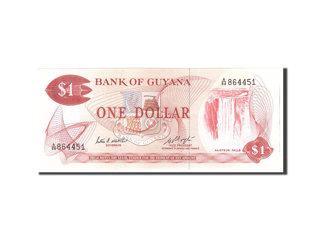 Banknot, Gujana, 1 Dollar, 1983, Undated, KM:21e, UNC(65-70)