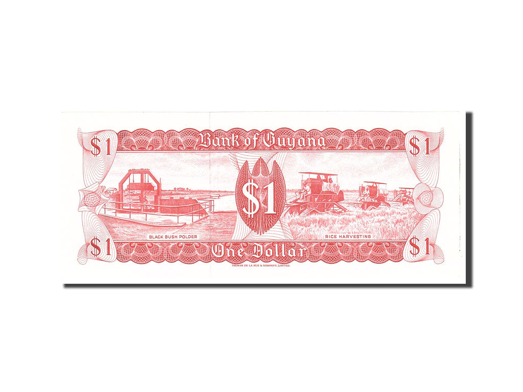 Banknot, Gujana, 1 Dollar, 1983, Undated, KM:21e, UNC(65-70)