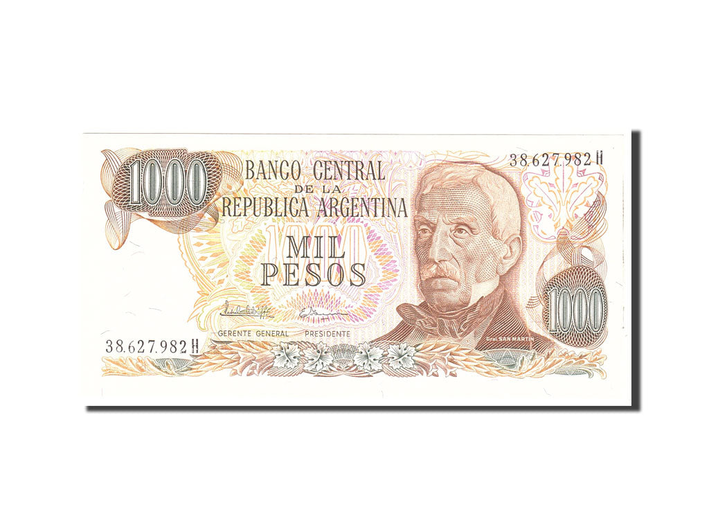 Banknote, Argentina, 1000 Pesos, 1976, Undated, KM:304b, UNC(65-70)