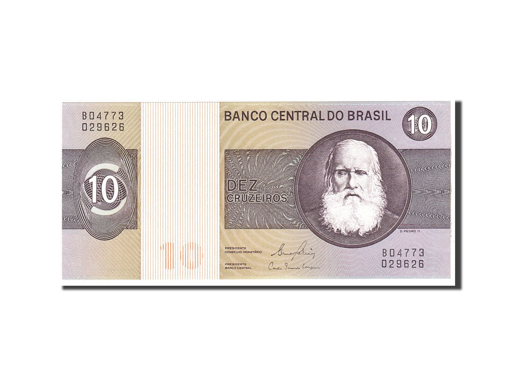Banknote, Brazil, 10 Cruzeiros, Undated, Undated, KM:193c, UNC(65-70)