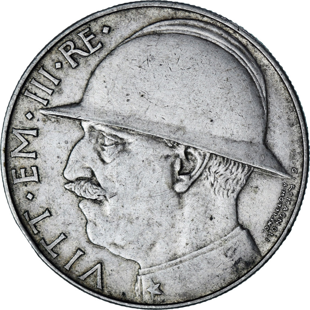 Moneda, Italia, Vittorio Emanuele III, 20 Lire, 1928, Rome, MBC+, Plata, KM:70