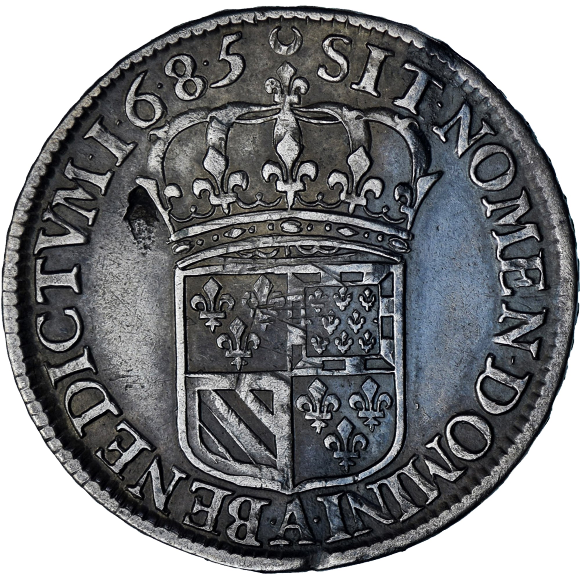 Munten, Frankrijk, Louis XIV, 1/2 Écu de Flandre, 1/2 Ecu, 1685, Paris