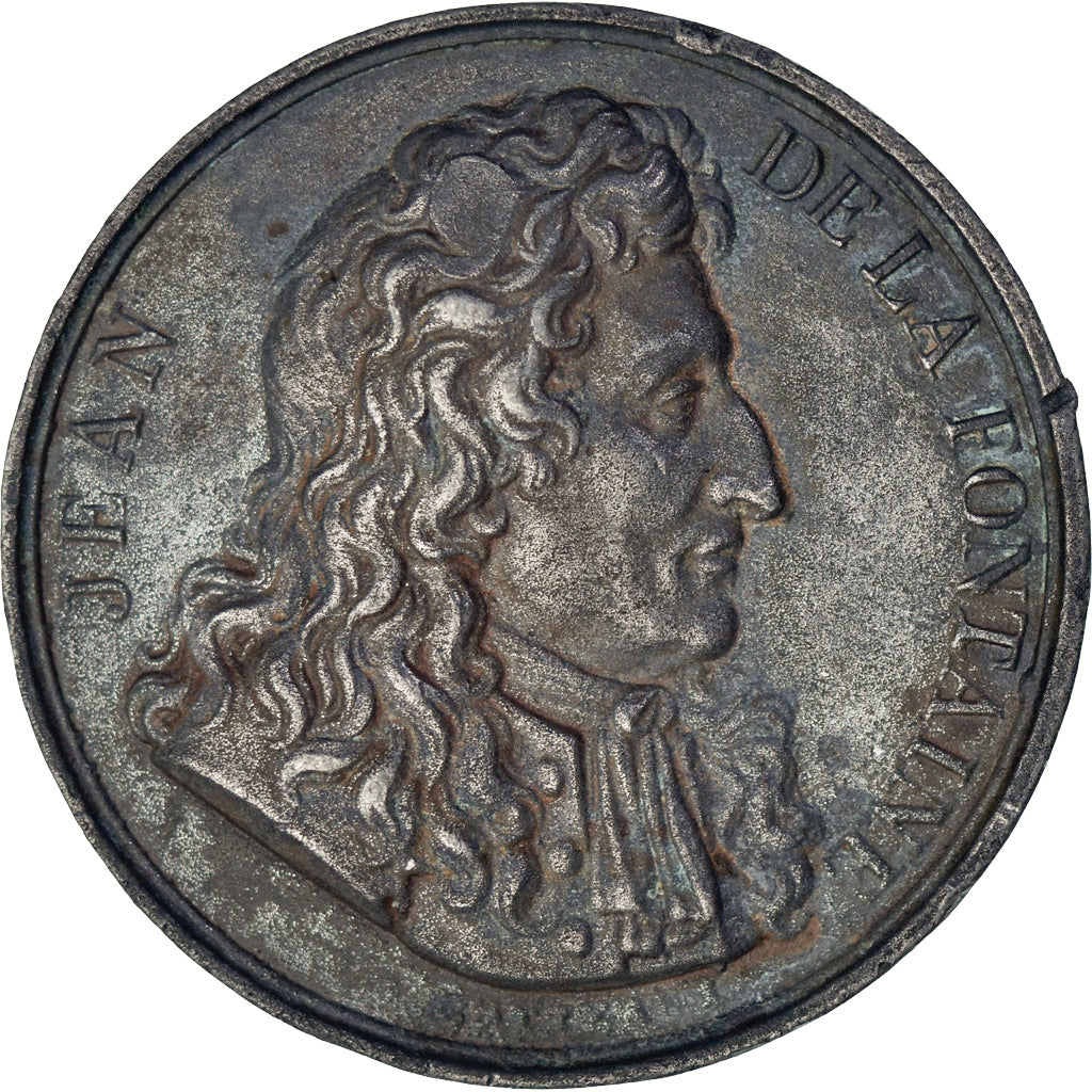 Frankreich, Medaille, Jean de la Fontaine, Arts & Culture, 1816, Gatteaux, S+