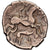 Münze, Aulerci Eburovices, Hémistatère "au sanglier", 1st century BC, Evreux