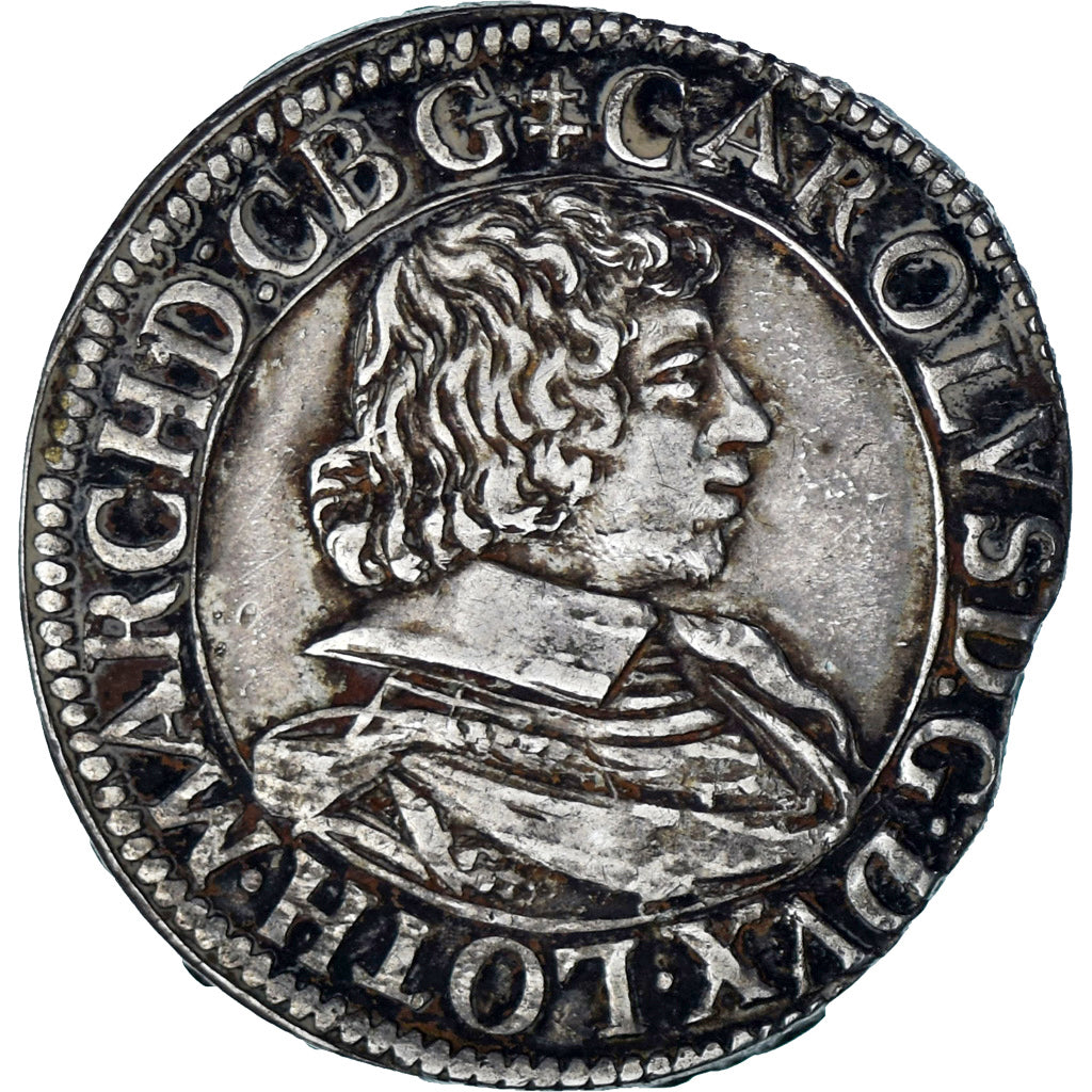 Coin, France, Teston, 1632, Nancy, AU(50-53), Silver, Boudeau:1557