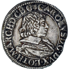 Coin, France, Teston, 1632, Nancy, AU(50-53), Silver, Boudeau:1557