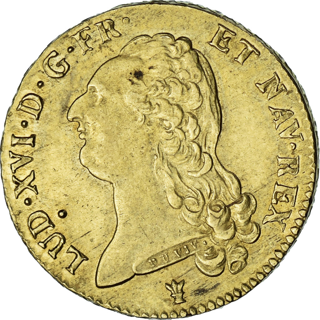 Francia, Louis XVI, Double Louis d'or à la tête nue, 1787, Limoges, Oro, BB+