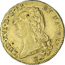 Francia, Louis XVI, Double Louis d'or à la tête nue, 1787, Limoges, Oro, BB+