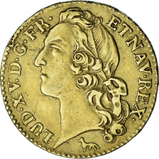 Moeda, França, Louis XV, Louis d'or au bandeau, Louis d'Or, 1742, Paris