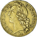 Moeda, França, Louis XV, Louis d'or au bandeau, Louis d'Or, 1742, Paris