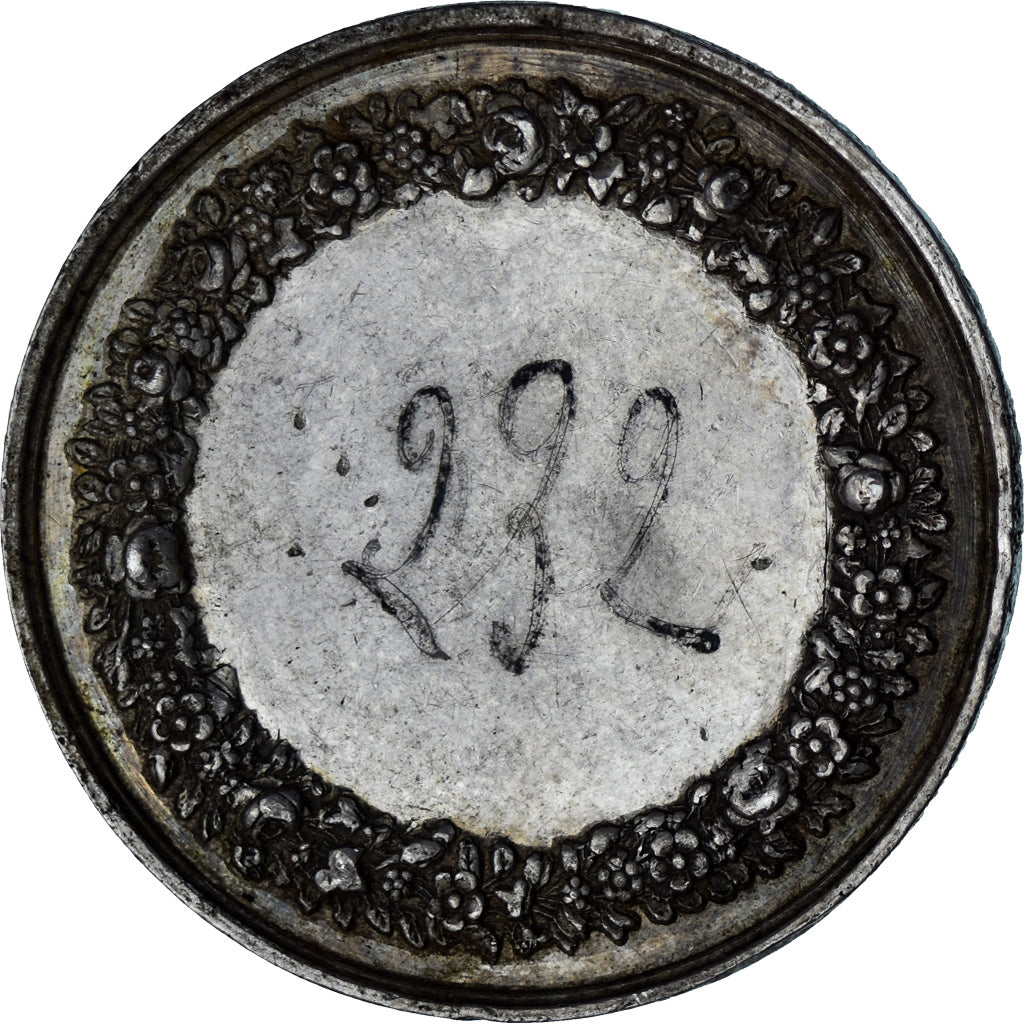 Frankrijk, Medaille, Noces, Mariage, Religion, Montagny, ZF+, Zilver