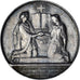 France, Medal, Noces, Mariage, Religion, AU(50-53), Silver