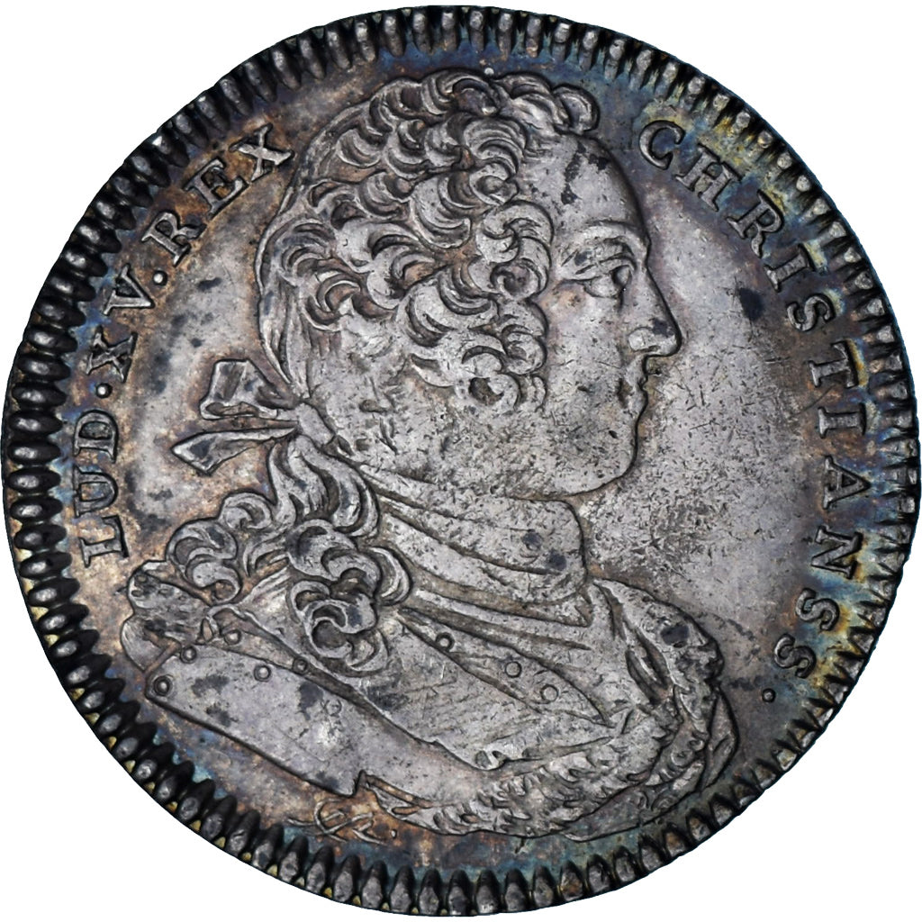 France, Token, Louis XV, French colonies of the Americas, 1754, Silver