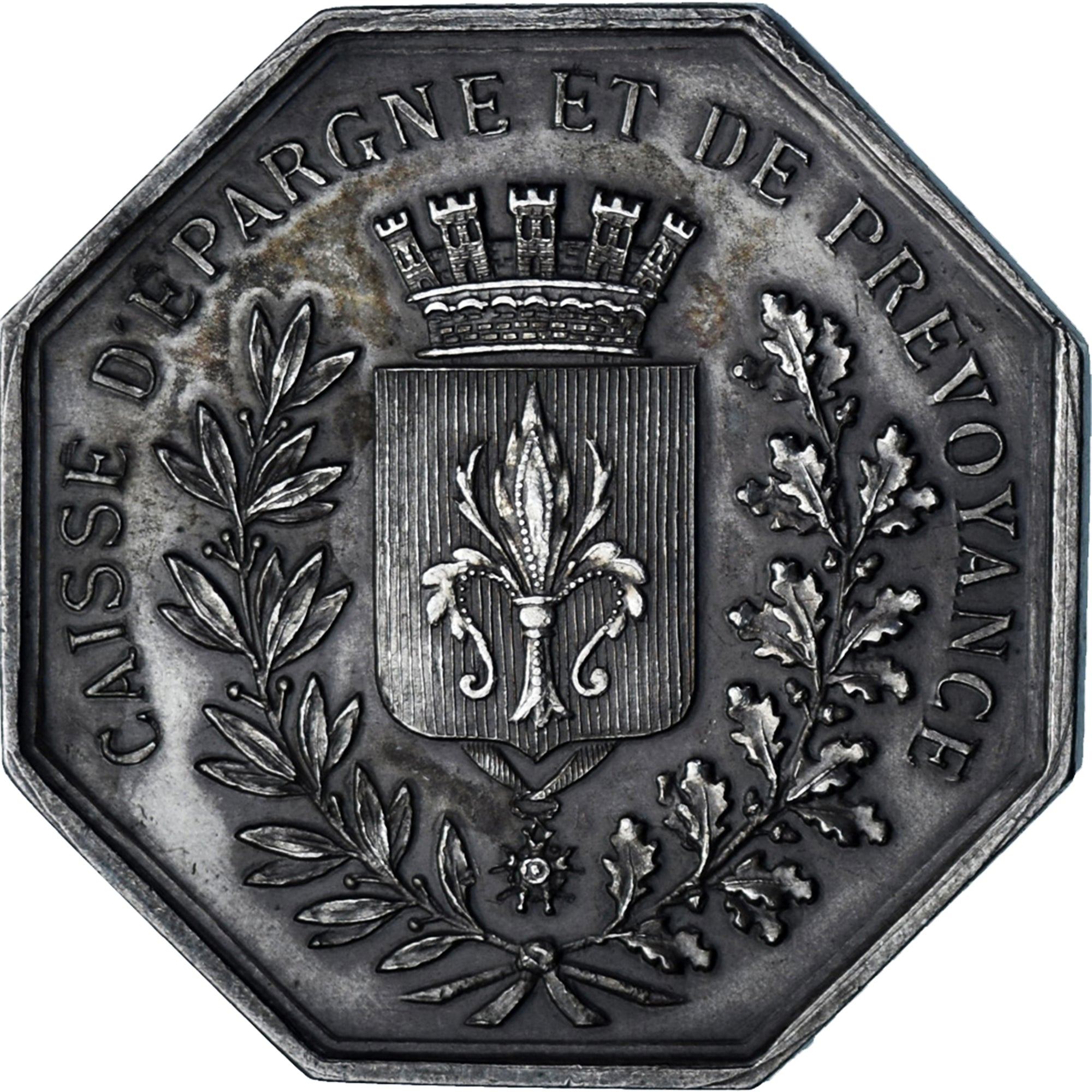 France, Token, Caisse d'épargne et de prévoyance de Lille, AU(55-58), Silver