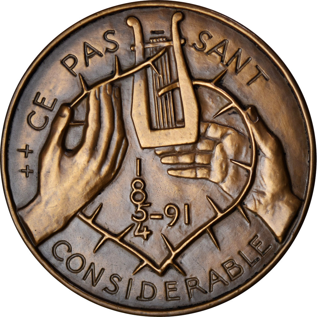 Francja, medal, Arthur Rimbaud, Sztuka i Kultura, Briquemont, MS(65-70)