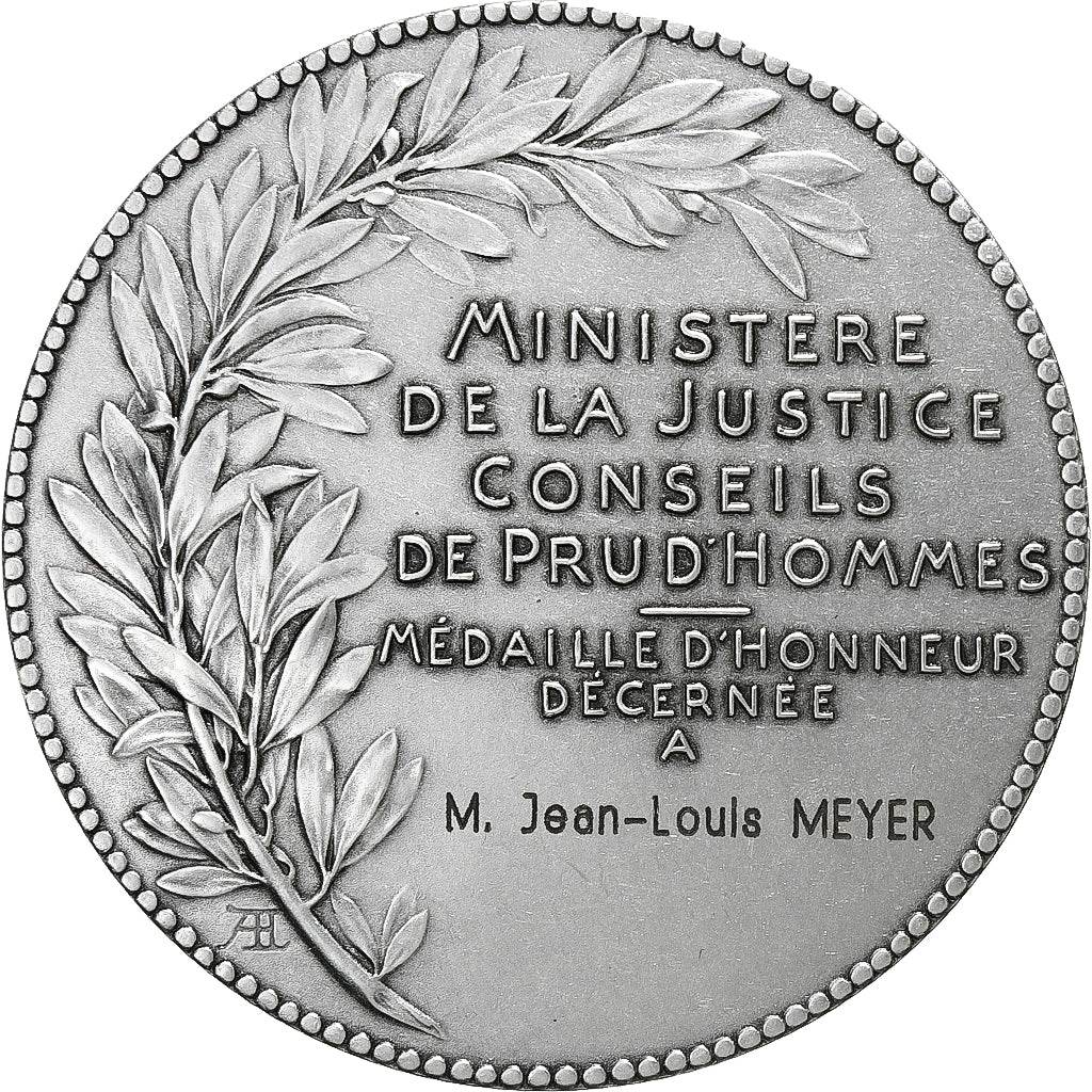 France, Médaille, Ministère de la Justice, Conseils des Prud'Hommes, A.