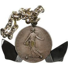 France, Médaille, Kit de Manucure, Onglier, 2 Francs Semeuse, 1915, TTB, Argent