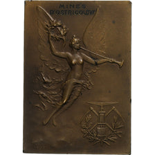France, Medal, Mines d'Ostricourt, Incendie Fosse N°4, 1912, Delpech