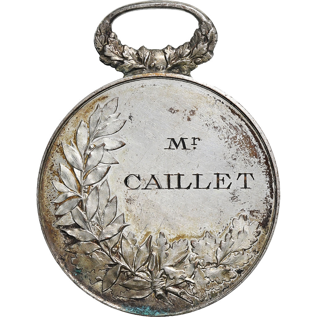 France, Medal, Union Protectrice des Animaux, Nice, EF(40-45), Silver Plated