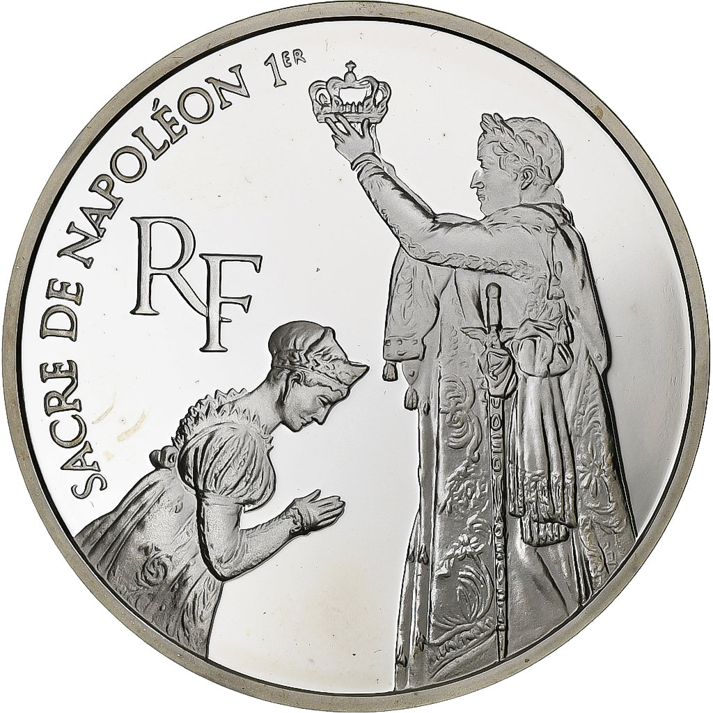 France, 100 Francs, Sacre de Napoléon Ier, 1993, Proof, Silver, MS(65-70)