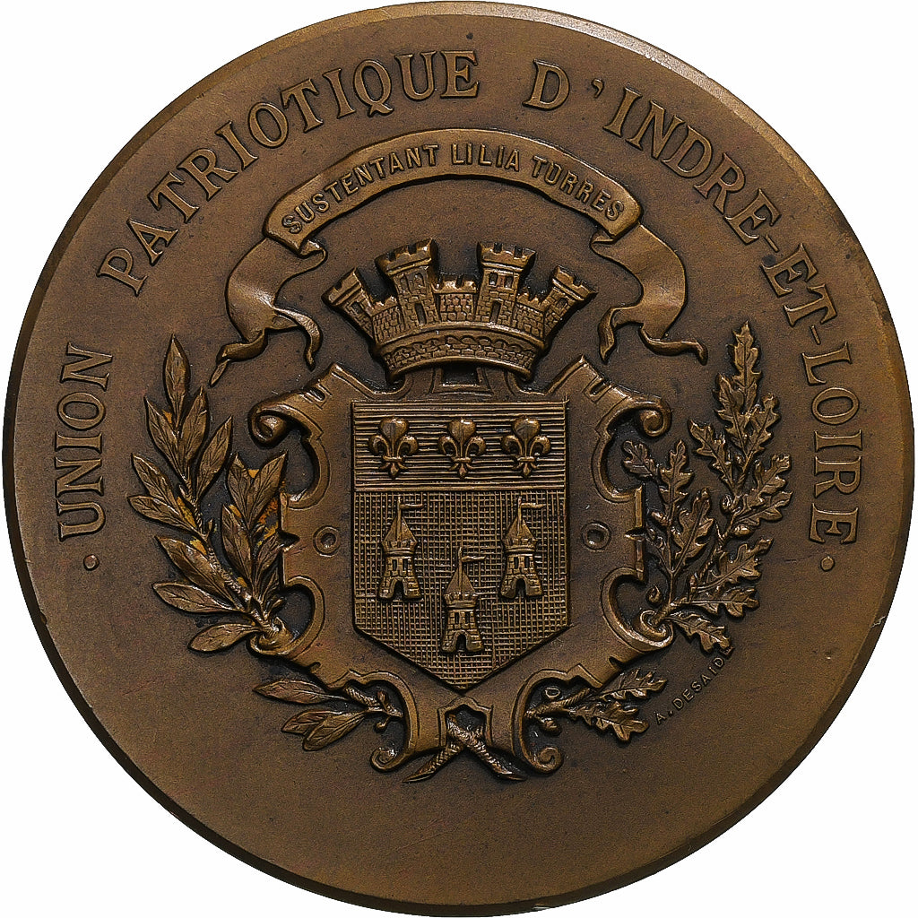 France, Médaille, Union Patriotique d'Indre-et-Loire, O.Roty, SPL, Bronze