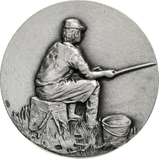 France, Medal, Concours de Pêche, Leasure, AU(50-53), Silver