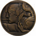 France, Medal, Journal Le Havre, Delannoy, Art deco, MS(63), Bronze