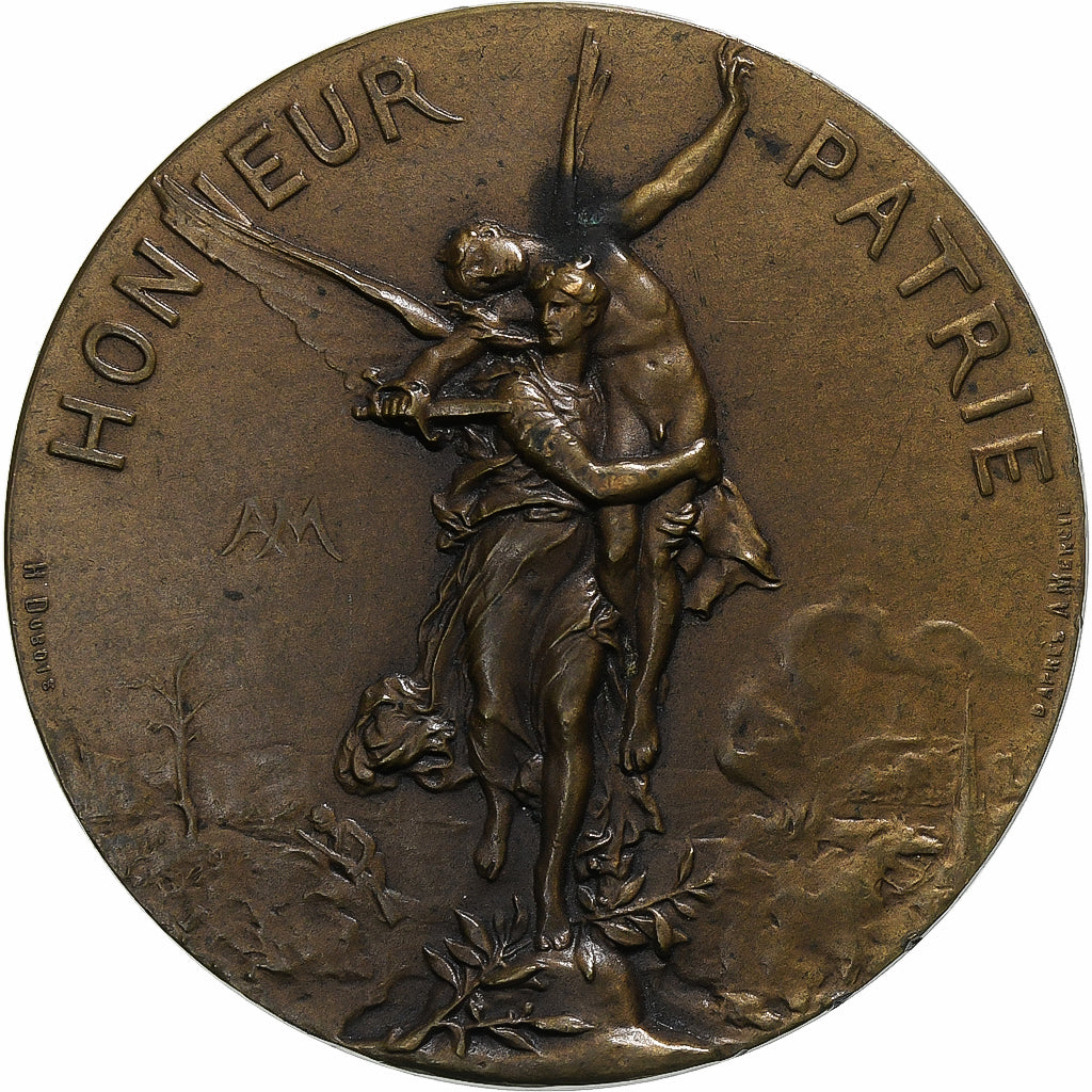 France, Medal, Union des Sociétés de Tir de France, 1886, Dubois.H, AU(50-53)