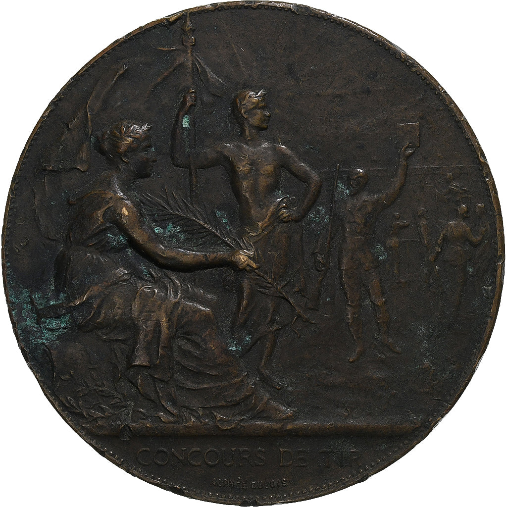 Francja, medal, Concours de Tir, Leasure, Alphée Dubois, VF(20-25), Brązowy