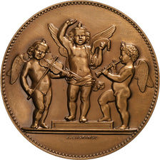 France, Medal, Putti, Musique, Lagrange, MS(63), Bronze