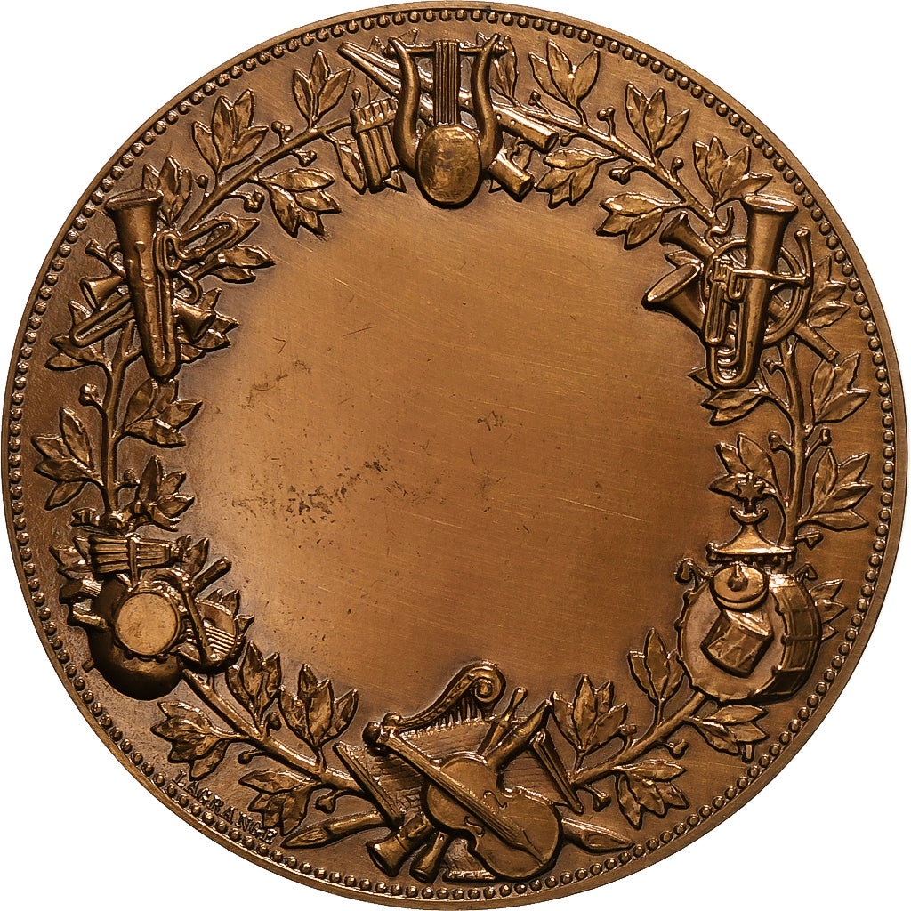 France, Medal, Putti, Musique, Lagrange, MS(63), Bronze