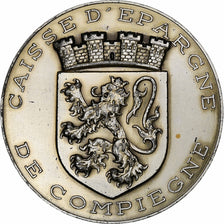 France, Médaille, Caisse d'Epargne de Compiègne, Bank, 1968, TTB+, Bronze