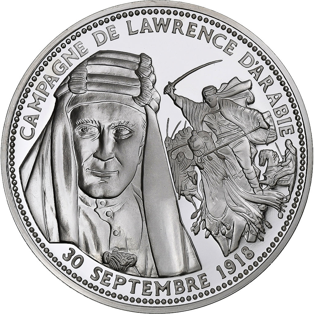 France, Medal, Campagne de Lawrence d'Arabie, History, MS(65-70), Silver
