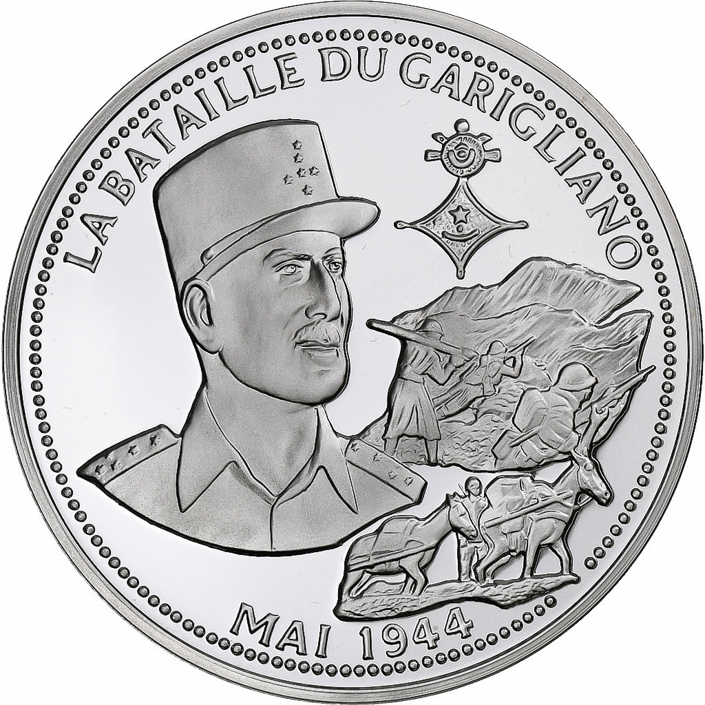 France, Médaille, Bataille du Garigliano, WAR, FDC, Argent