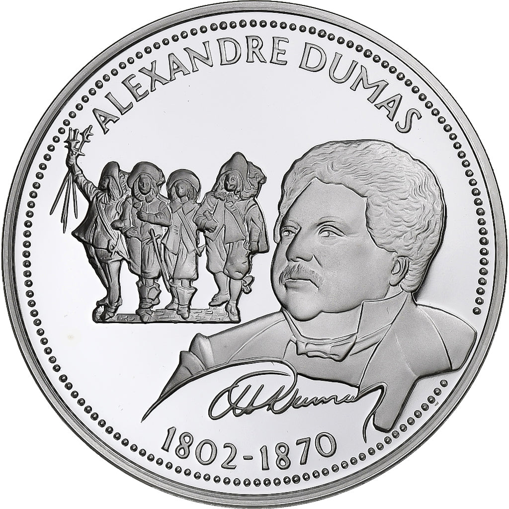 France, Médaille, Alexandre Dumas, Arts & Culture, FDC, Argent