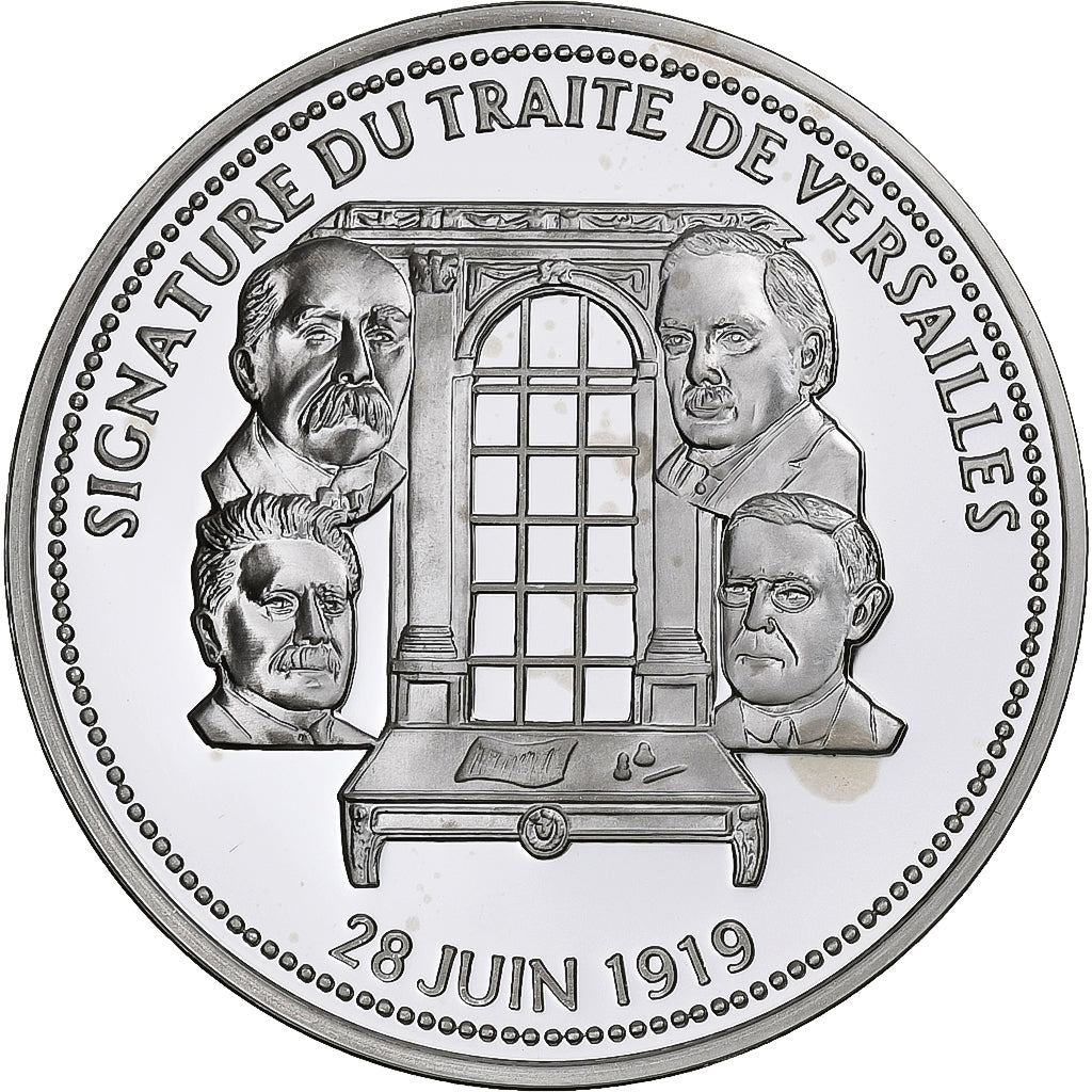França, medalha, Première Guerre Mondiale, Signature du Traité de Versailles
