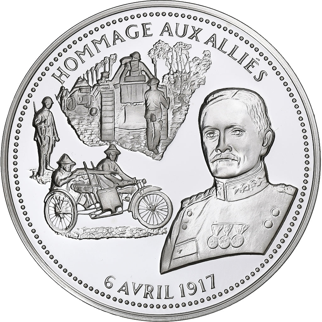 Francia, medalla, Centenaire Première Guerre Mondiale, Hommage aux Alliés