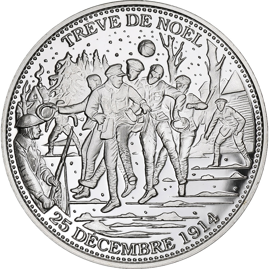 Francia, medaglia, La Trêve de Noël, WAR, FDC, Argento
