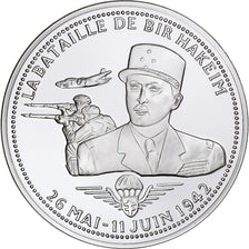 Francia, medaglia, La Bataille de Bir Hakeim, WAR, FDC, Argento