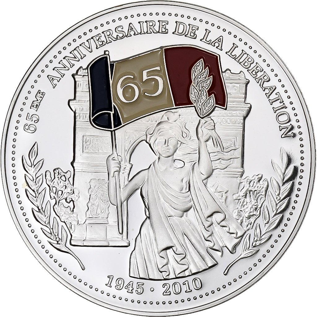 Frankreich, Medaille, 65ème Anniversaire de la Libération, WAR, STGL, Silber