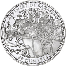 França, medalha, Centenaire Première Guerre Mondiale, Attentat de Sarajevo